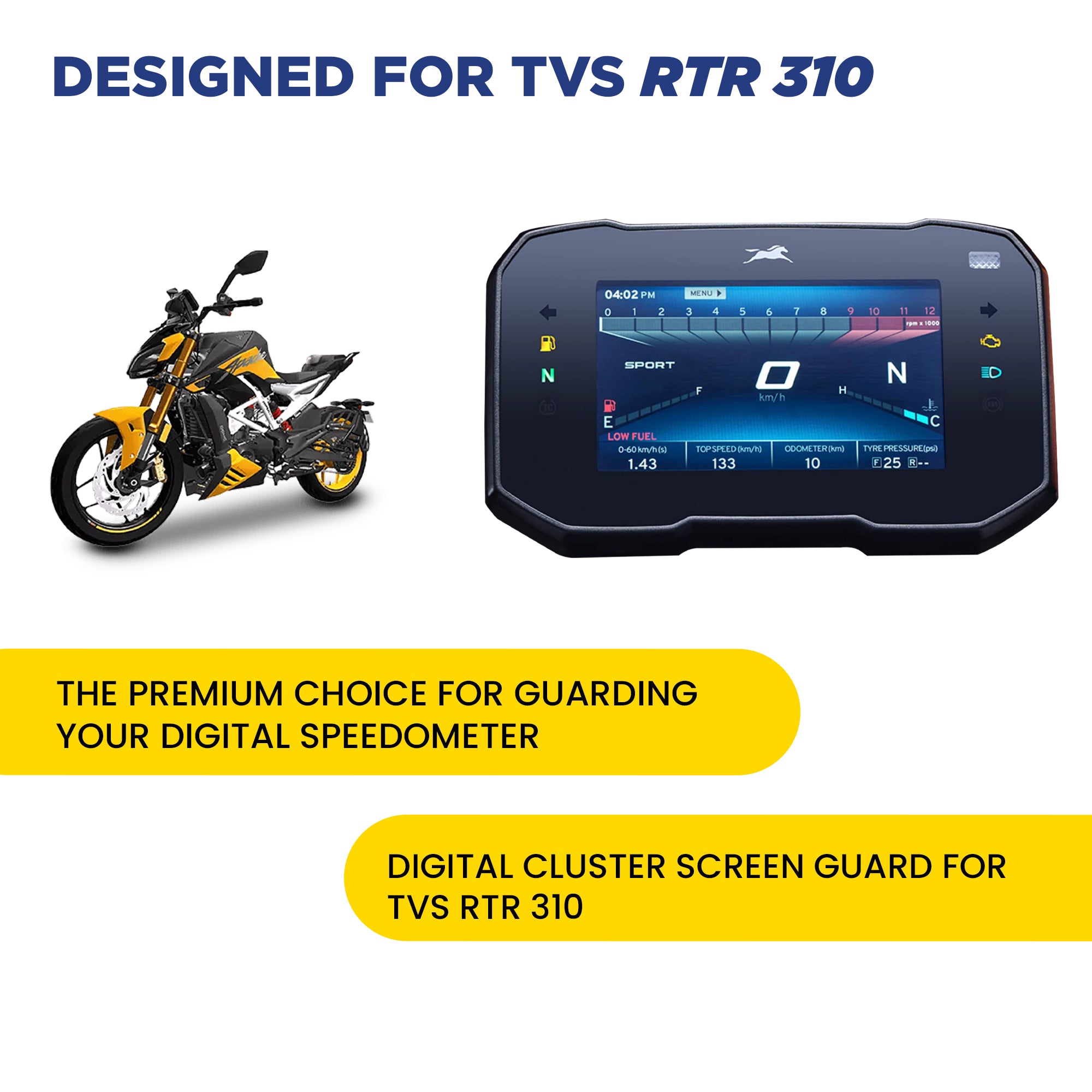TVS RTR 310 Screen Protector